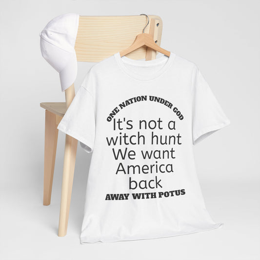 WE WANT AMERICA BACK