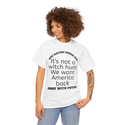 WE WANT AMERICA BACK