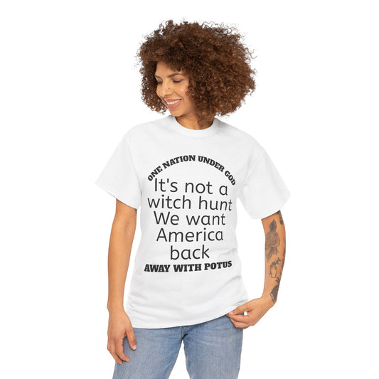 WE WANT AMERICA BACK